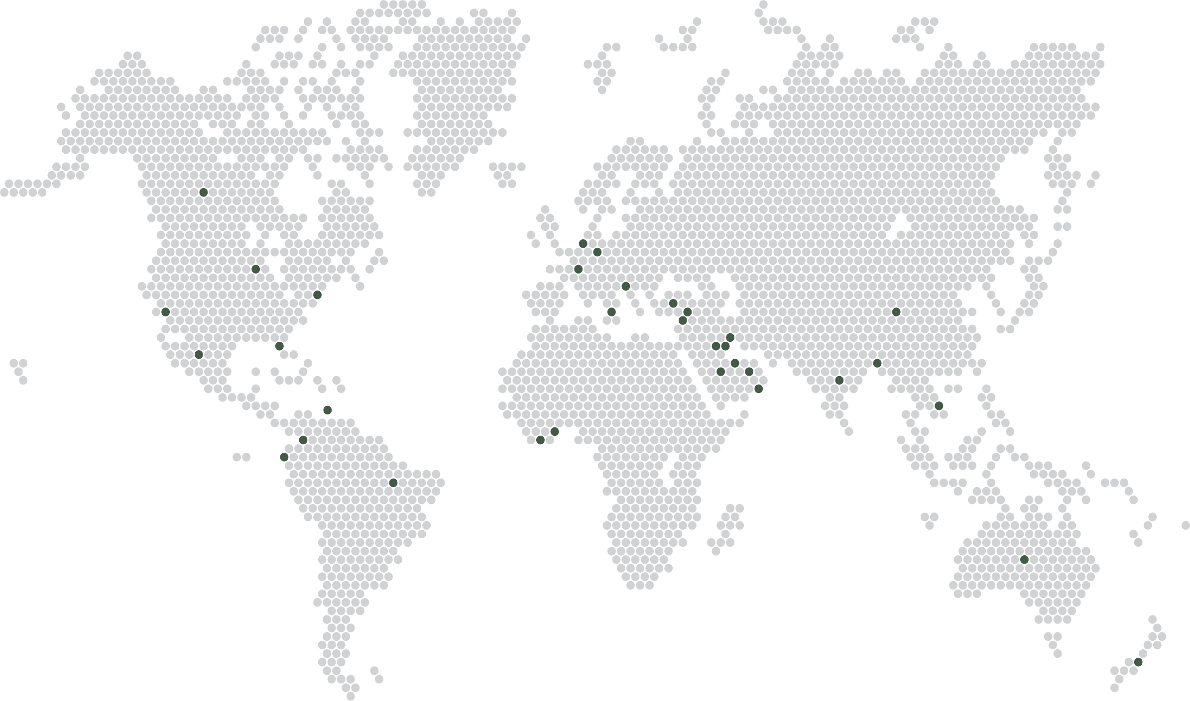 A world map showing Procurall's network in North America, South America, Africa, Europe, Asia, and Austrailia